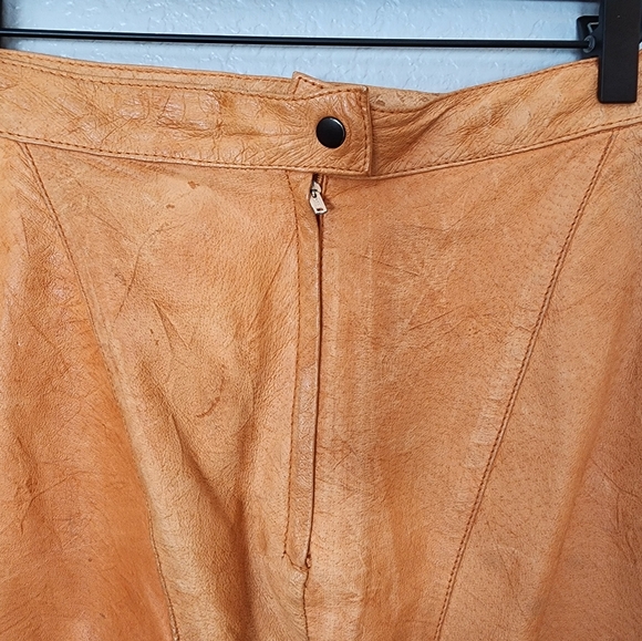 Vintage Winlet Leather Pencil Skirt - Picture 7 of 8